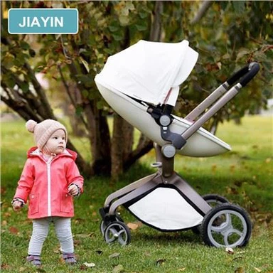 عربة أطفال البيض مع مقعد السيارة